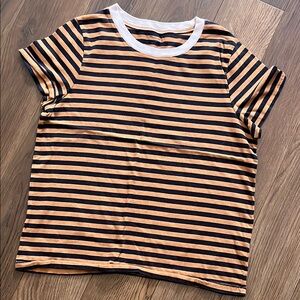 Striped T-Shirt - blue and Orange madewell